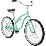 Firmstrong Urban Lady Single Speed - Women's 26' Beach Cruiser Bike (Mint Green)