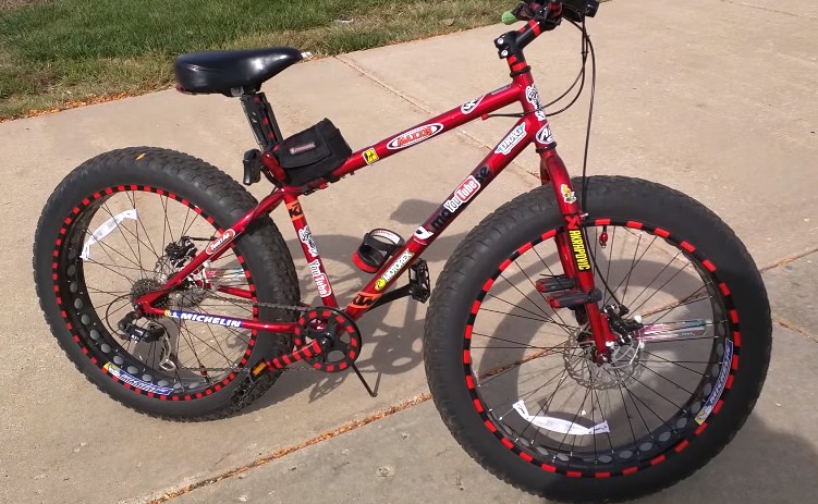 fat tire bike on road