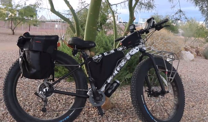 fat bike on road